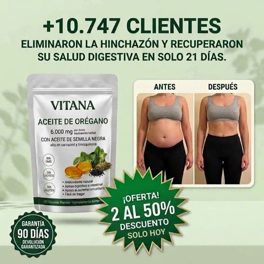 Vitana® Aceite de Orégano - Deshazte de los Parásitos en Menos de 3 Semanas