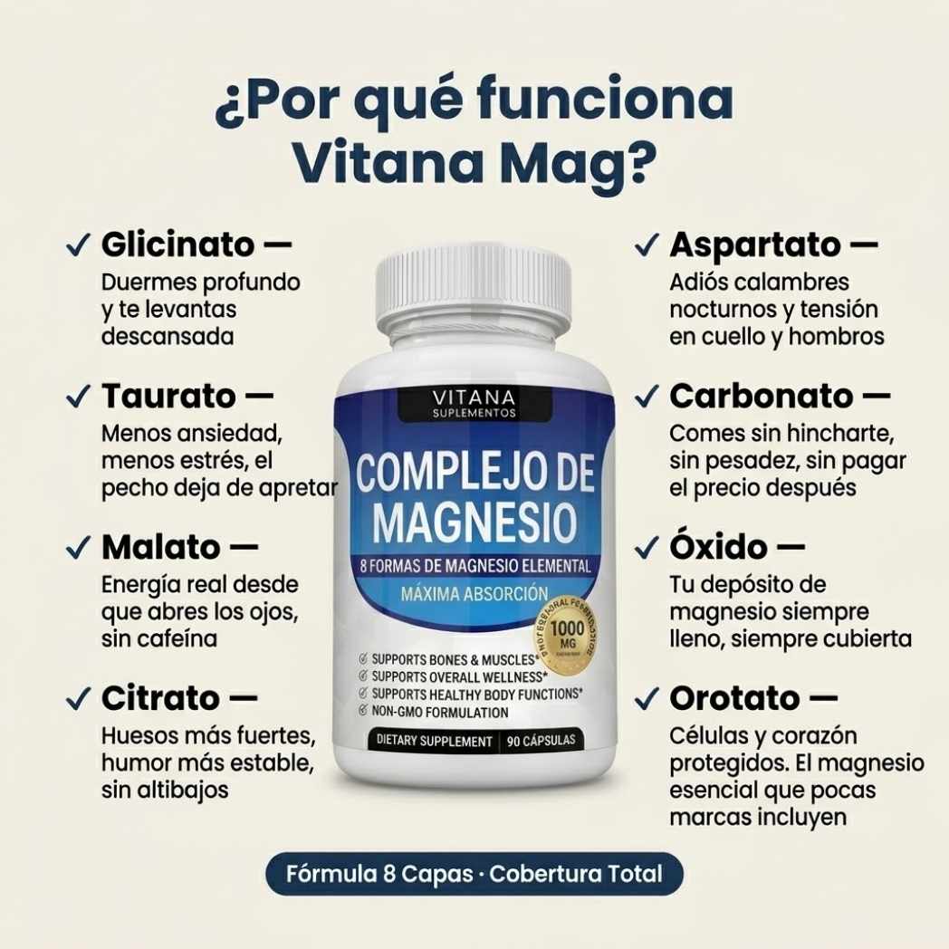 Vitana™ Magnesio 8 en 1 con Cambios en 21 Días