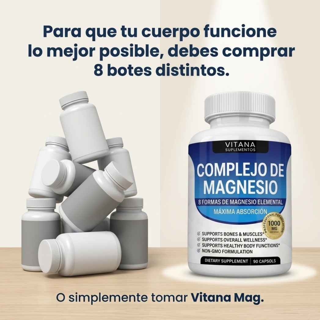 Vitana™ Magnesio 8 en 1 con Cambios en 21 Días