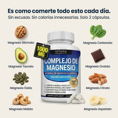 Vitana™ Magnesio 8 en 1 con Cambios en 21 Días