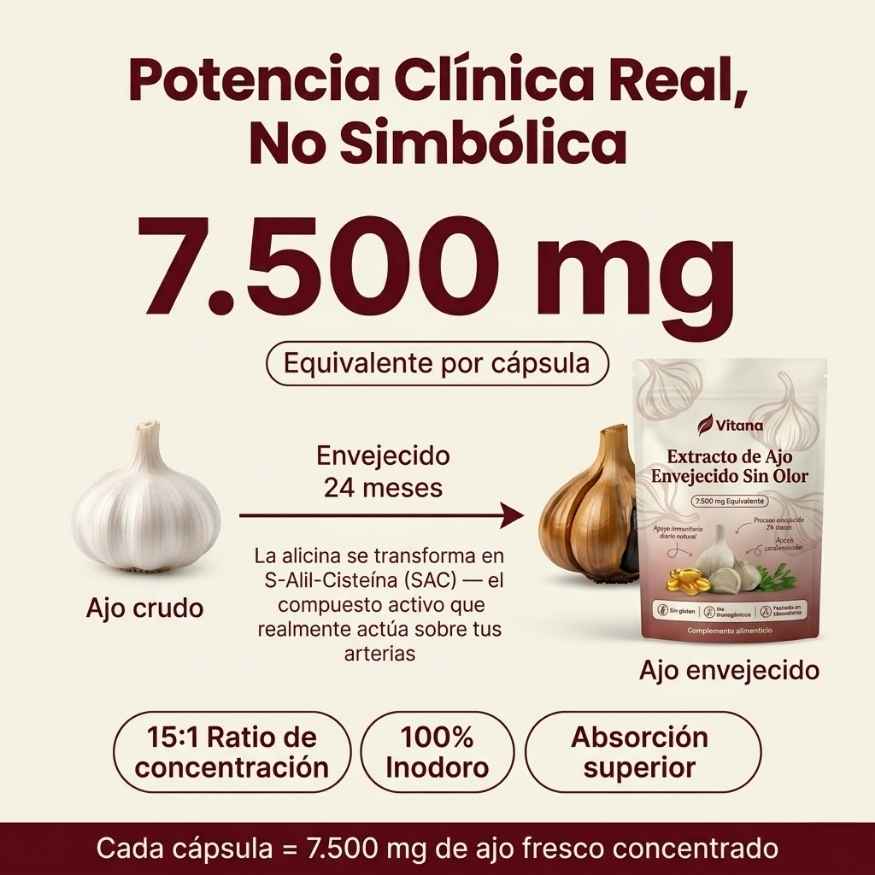 Vitana® Extracto de Ajo Envejecido - Cápsulas 7500mg