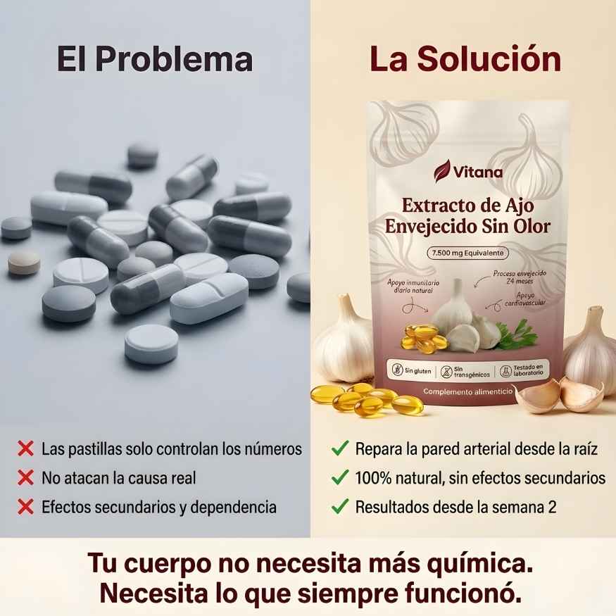 Vitana® Extracto de Ajo Envejecido - Cápsulas 7500mg