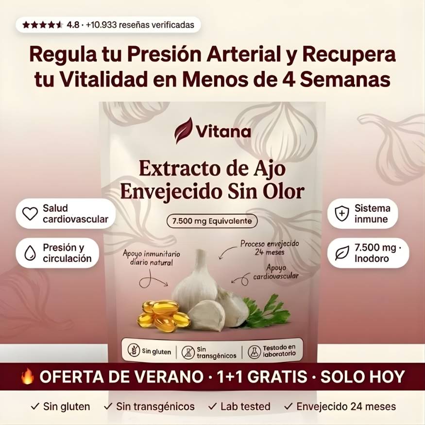 Vitana® Extracto de Ajo Envejecido - Cápsulas 7500mg