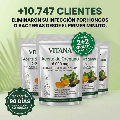 Cápsulas de Aceite de Orégano 6.000mg (60 uds)